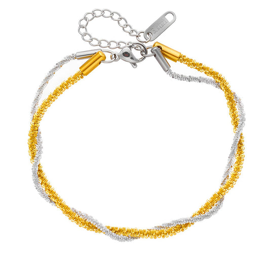 Gold/Silver Double Layer Bracelet